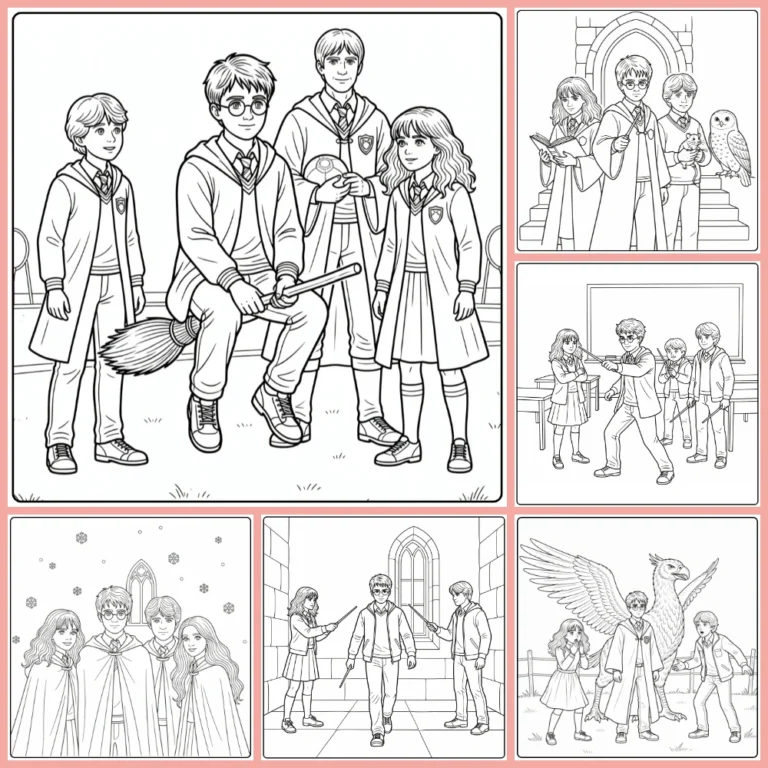 Gratis Harry Potter Kleurplaten Makkelijk Om Te Printen PDF Voor Alle