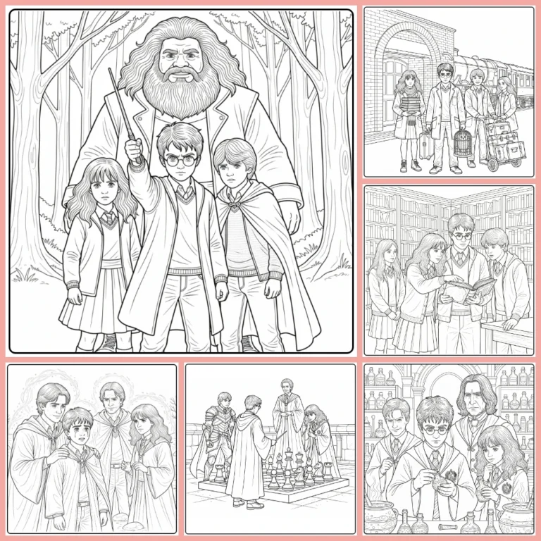 Gratis Harry Potter Kleurplaten Moeilijk Om Te Printen PDF Voor Alle
