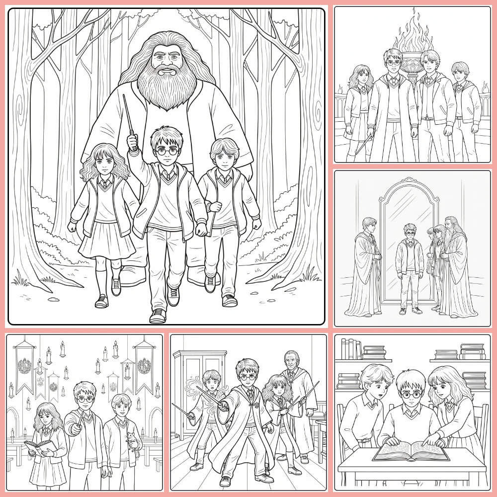Gratis Harry Potter Kleurplaten Om Te Printen PDF Voor Alle