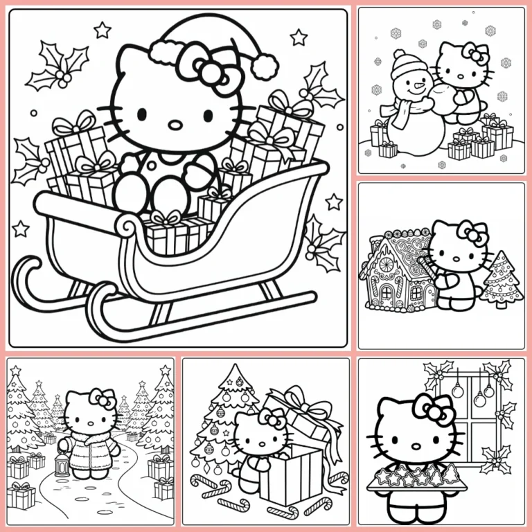 Gratis Hello Kitty Kerst Kleurplaten Om Te Printen PDF Voor Alle
