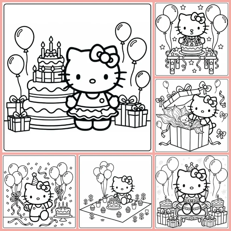 Gratis Hello Kitty Kleurplaten Verjaardag Om Te Printen PDF Voor Alle
