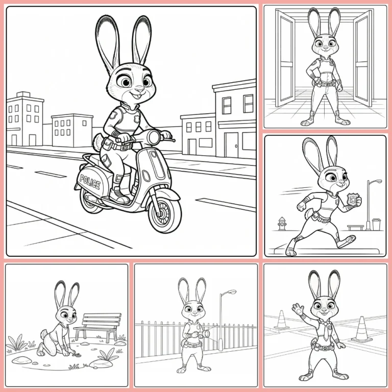 Gratis Judy Hopps Kleurplaten Om Te Printen PDF Voor Alle