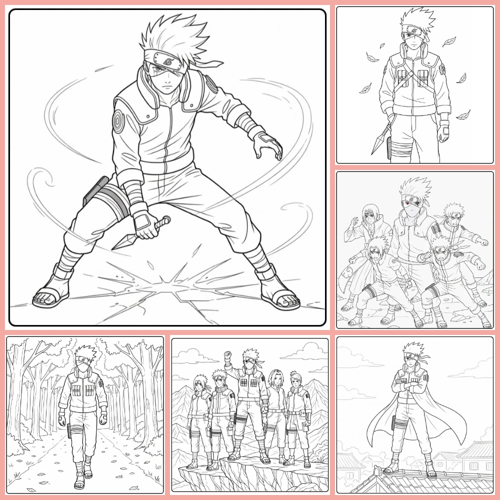 Gratis Kakashi Kleurplaten Om Te Printen PDF Voor Alle