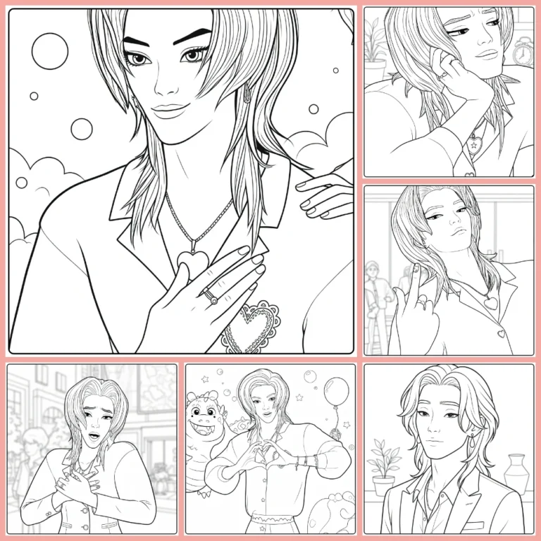 Gratis Kleurplaten Kpop Demon Hunters Romance Saja Om Te Printen PDF Voor Alle