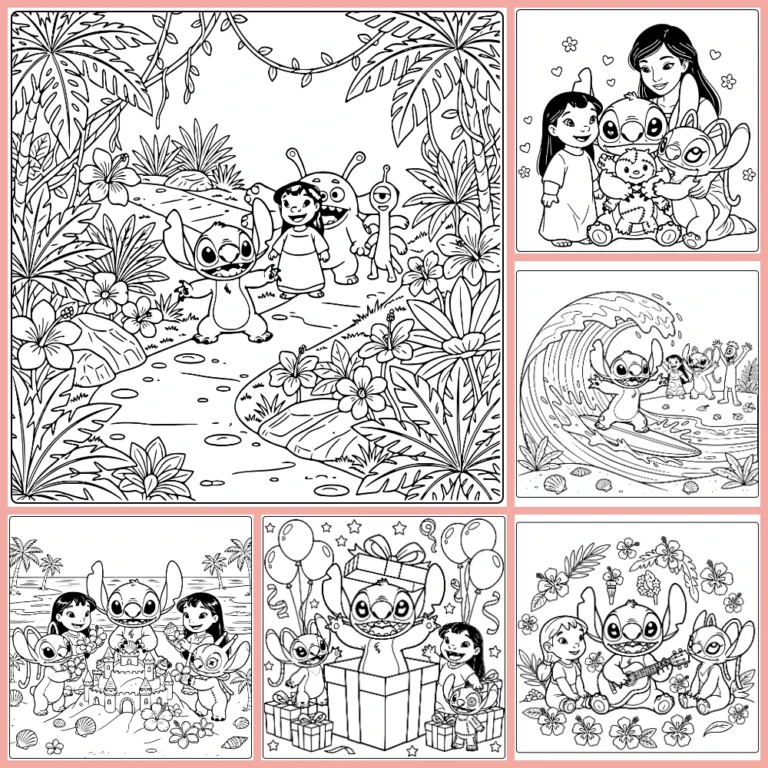 Gratis Kleurplaten Stitch Moeilijk Om Te Printen PDF Voor Alle