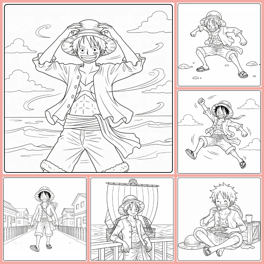 Gratis Luffy Kleurplaten Om Te Printen PDF Voor Alle