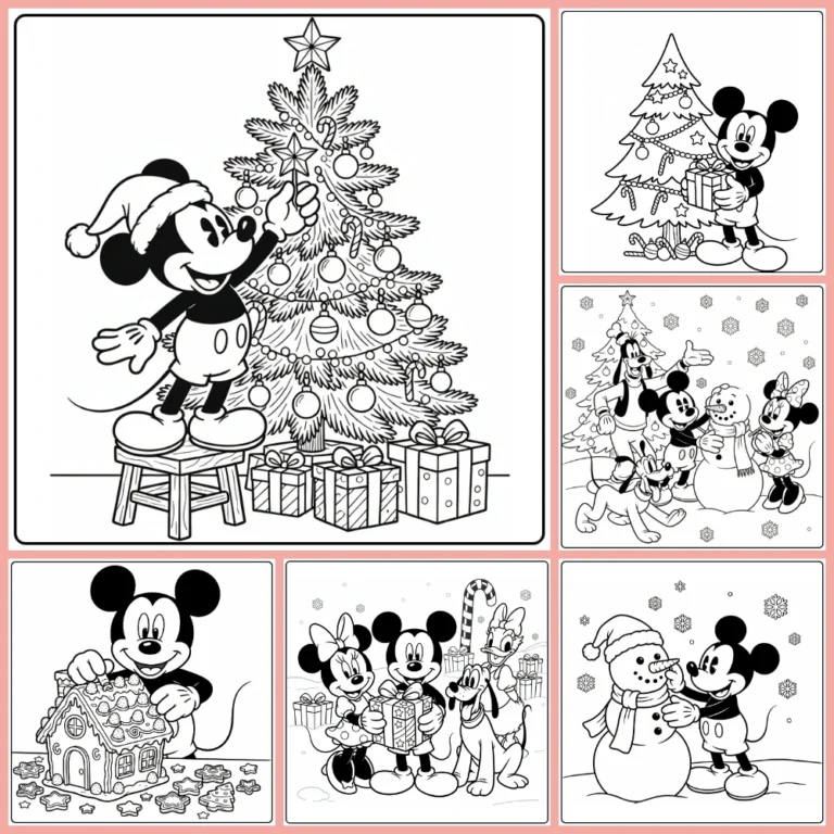 Gratis Mickey Mouse Kerst Kleurplaten Om Te Printen PDF Voor Alle