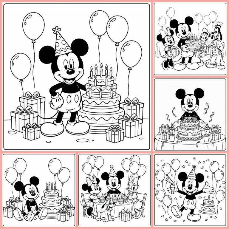 Gratis Mickey Mouse Kleurplaten Verjaardag Om Te Printen PDF Voor Alle
