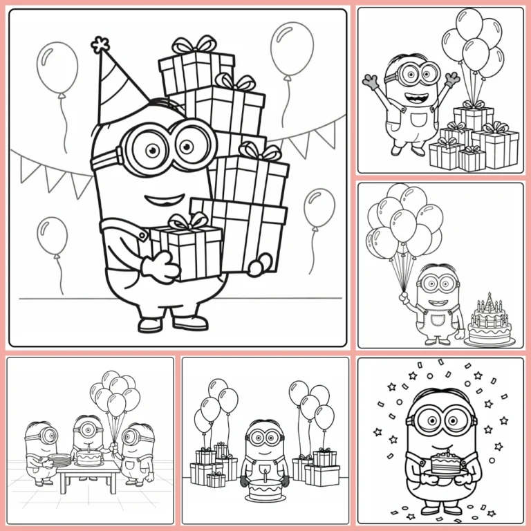 Gratis Minions Verjaardag Kleurplaten Om Te Printen PDF Voor Alle