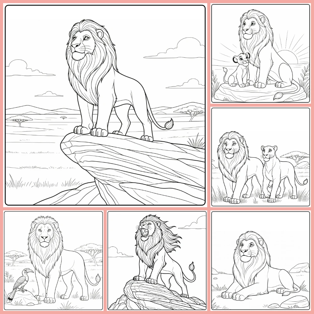 Gratis Mufasa Kleurplaten Om Te Printen PDF Voor Alle