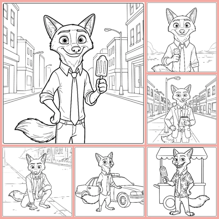 Gratis Nick Wilde Kleurplaten Om Te Printen PDF Voor Alle