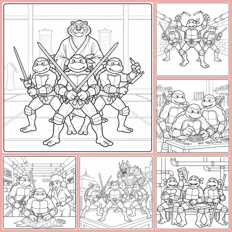Gratis Ninja Turtles Kleurplaten Om Te Printen PDF Voor Alle