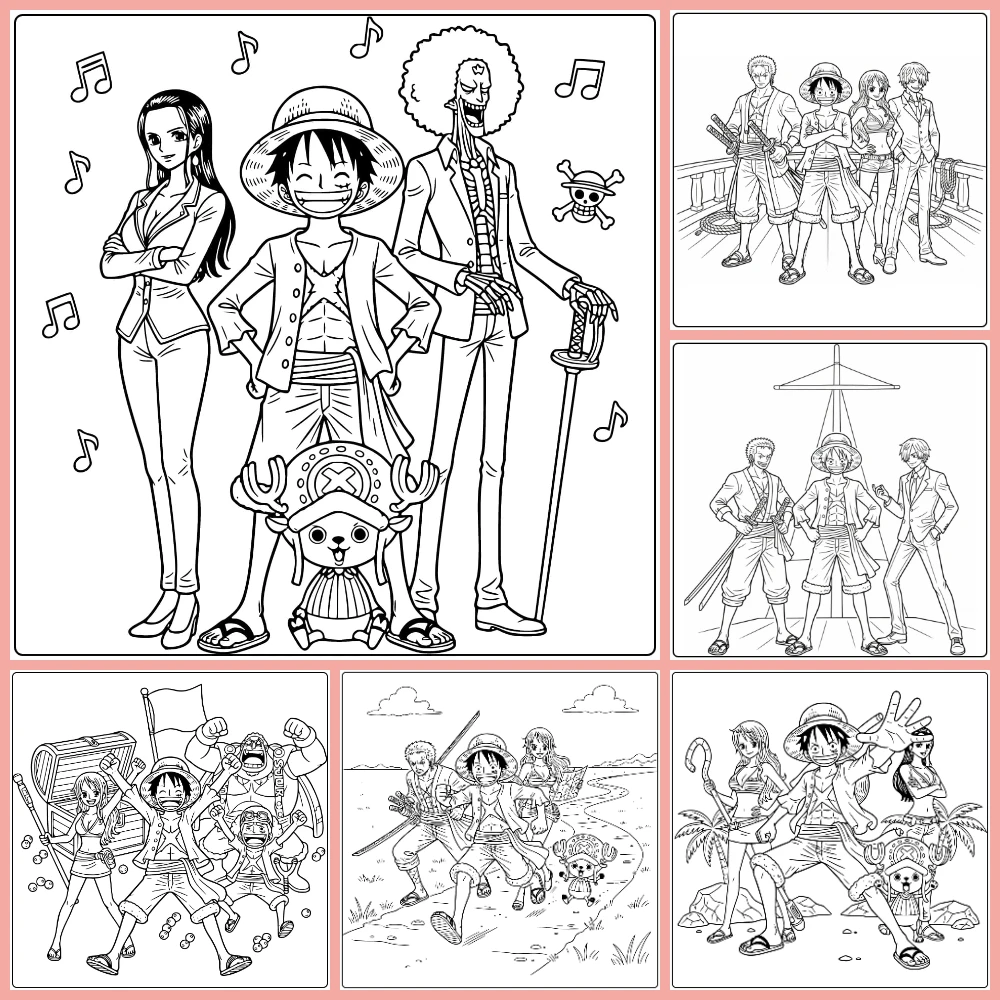 Gratis One Piece Kleurplaten Om Te Printen PDF Voor Alle