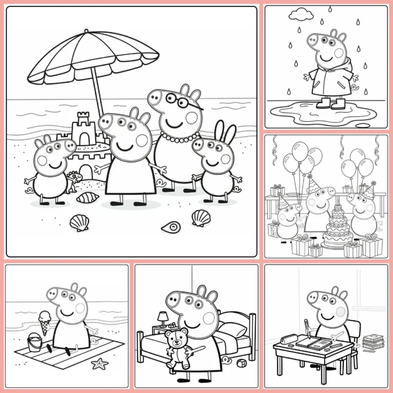 Gratis Peppa Pig Kleurplaten Om Te Printen PDF Voor Alle