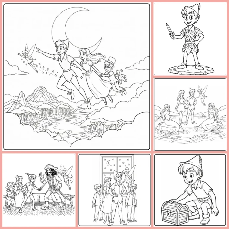 Gratis Peter Pan Kleurplaten Om Te Printen PDF Voor Alle