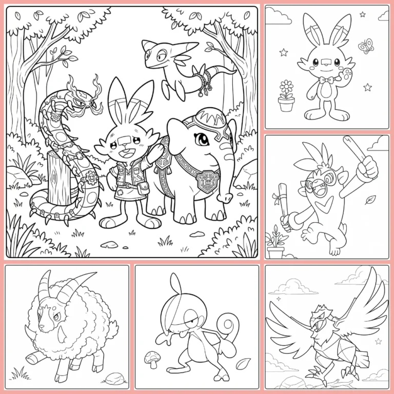 Gratis Pokemon Kleurplaat Van De Achtste Generatie Om Te Printen PDF
