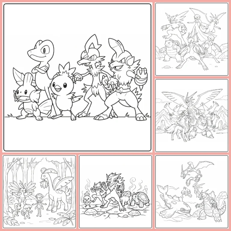 Gratis Pokemon Uit De Derde Generatie Kleurplaten Om Te Printen