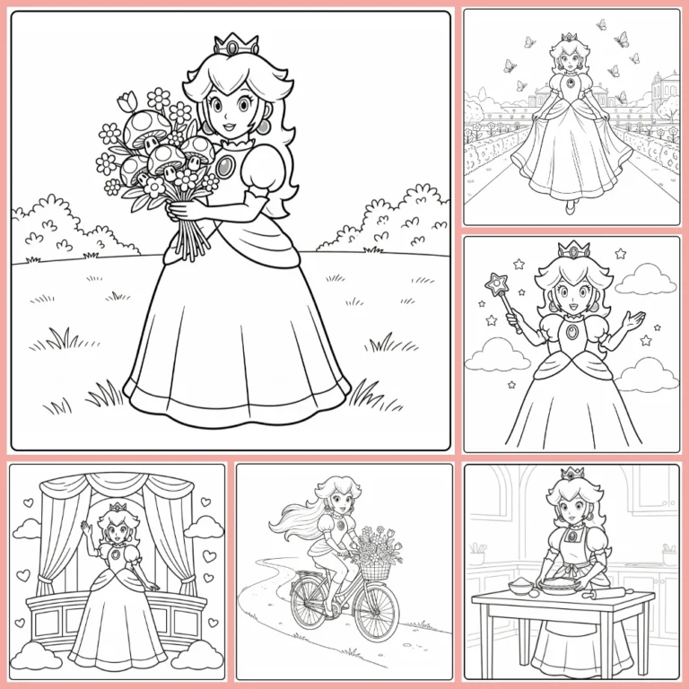 Gratis Princess Peach Kleurplaten Om Te Printen PDF Voor Alle