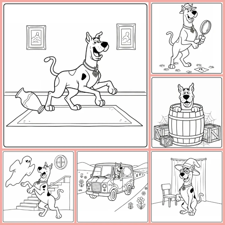 Gratis Scooby Doo Kleurplaten Om Te Printen PDF Voor Alle