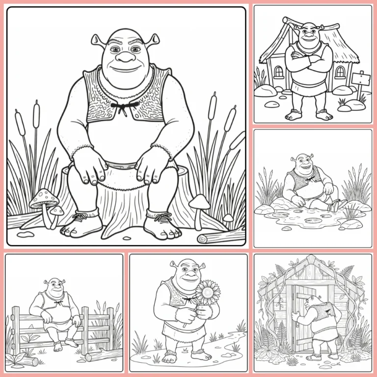 Gratis Shrek Kleurplaten Om Te Printen PDF Voor Alle