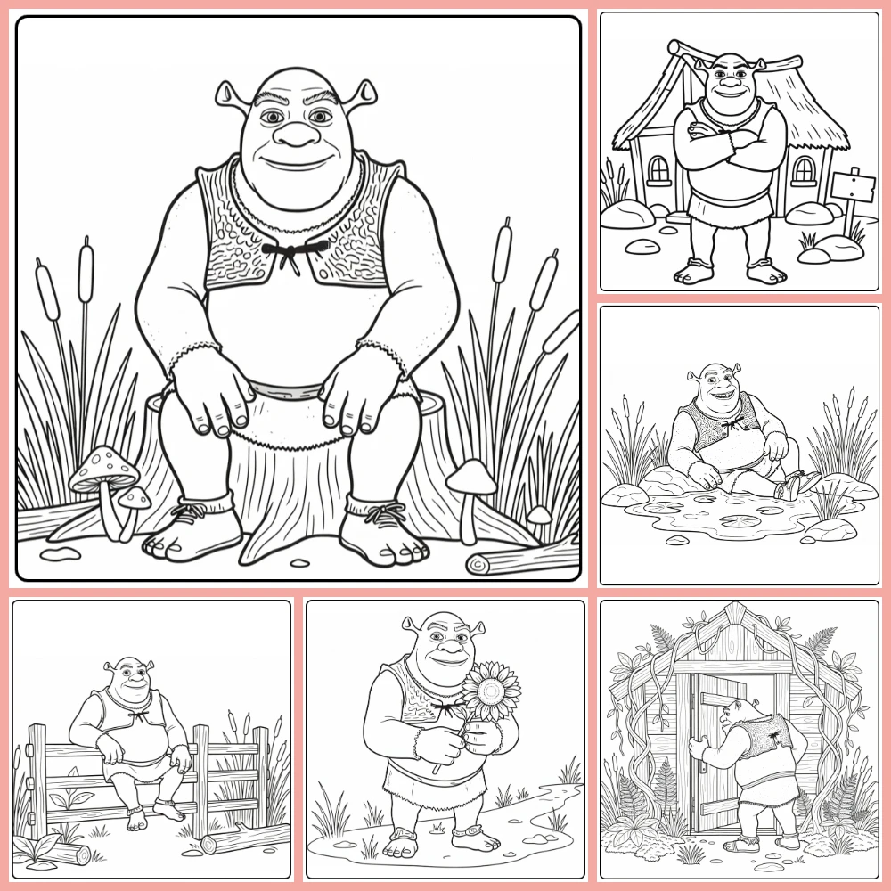 Shrek Worksheets.pdf Shrek Kleurplaten Afdrukbaar 7 Chikorita Kleurplaten