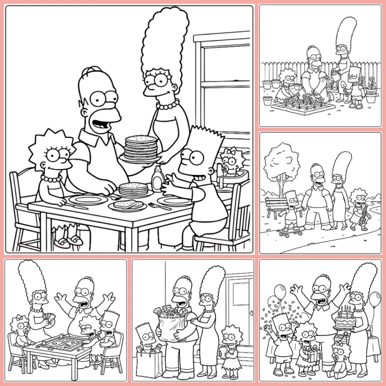 Gratis Simpsons Kleurplaten Om Te Printen PDF Voor Alle