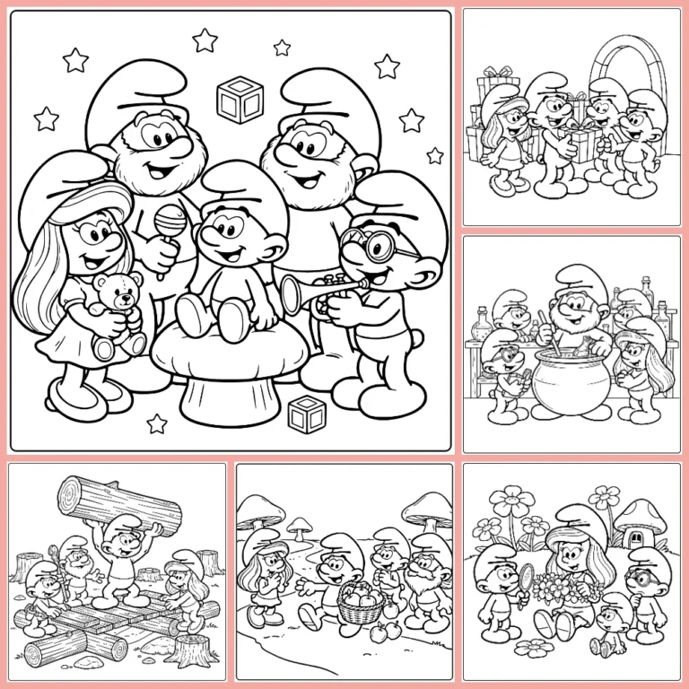 Gratis Smurfs Kleurplaten Om Te Printen PDF Voor Alle
