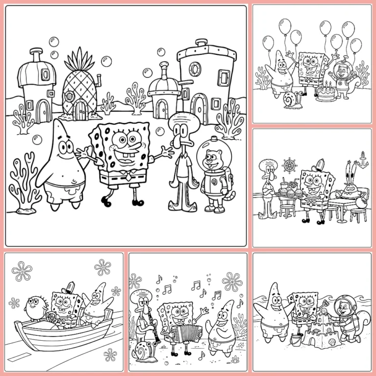 Gratis SpongeBob SquarePants Kleurplaten Om Te Printen PDF Voor Alle