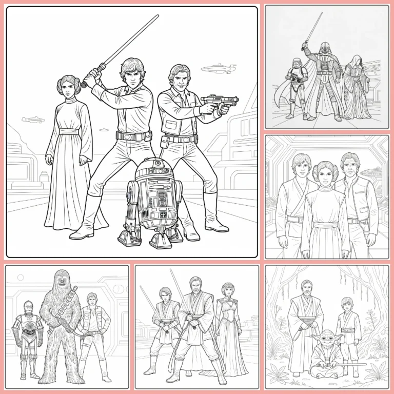 Gratis Star Wars Kleurplaten Om Te Printen PDF Voor Alle