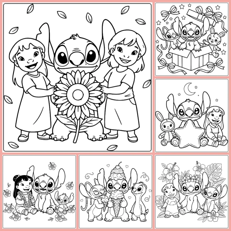 Gratis Stitch Kleurplaten Makkelijk Om Te Printen PDF Voor Alle