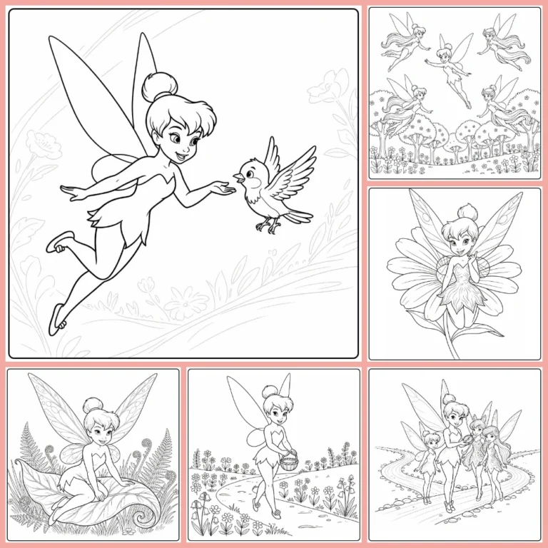 Gratis Tinkerbell Kleurplaten Om Te Printen PDF Voor Alle