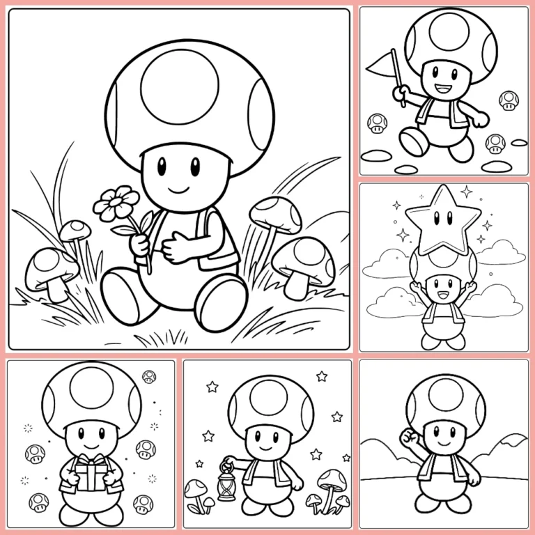 Gratis Toad Mario Kleurplaten Om Te Printen PDF Voor Alle
