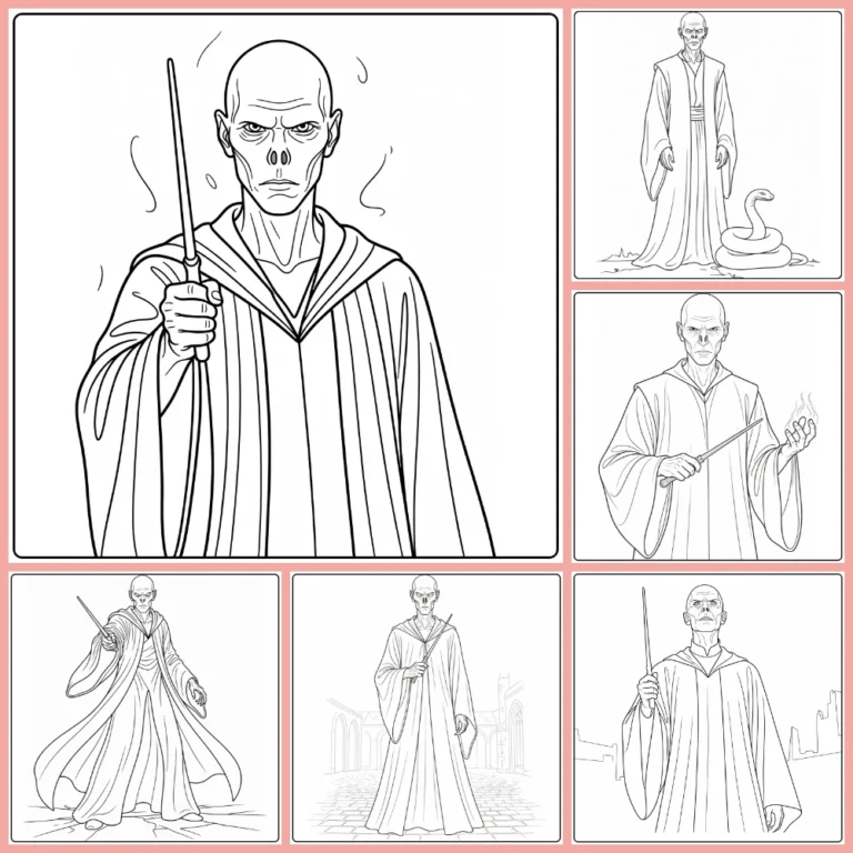 Gratis Voldemort Harry Potter Kleurplaten Om Te Printen PDF Voor Alle