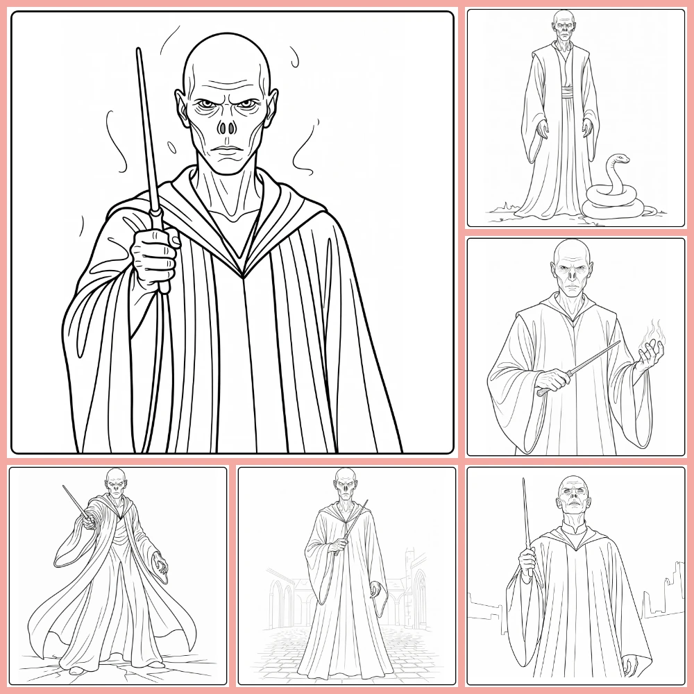 Gratis Voldemort Harry Potter Kleurplaten Om Te Printen PDF Voor Alle