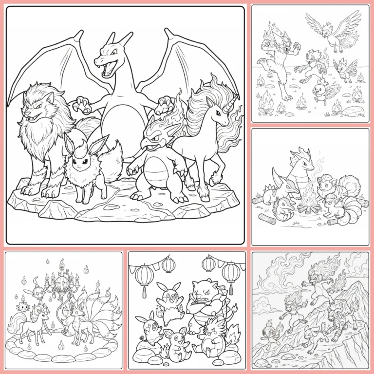Gratis Vuur Pokemon Kleurplaten Om Te Printen PDF Voor Alle