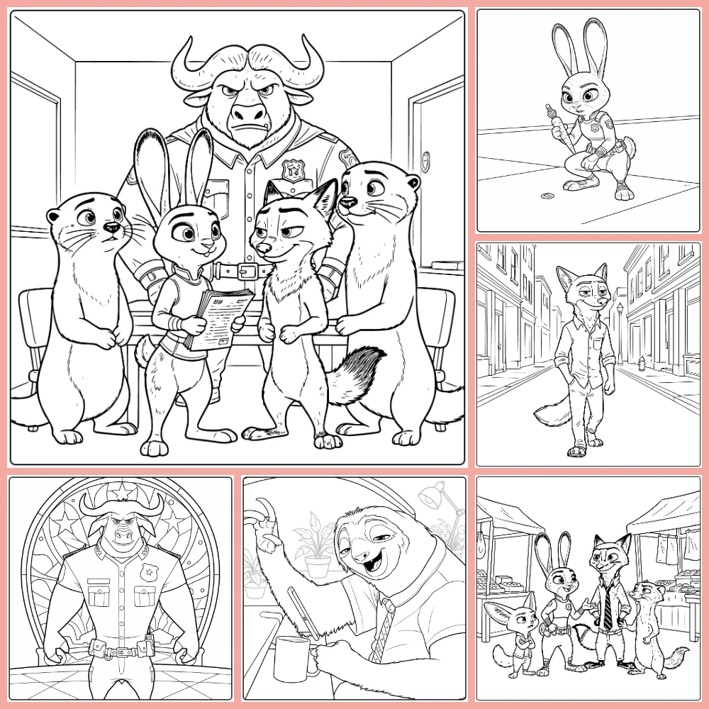 Gratis Zootropolis Kleurplaten Om Te Printen PDF Voor Alle