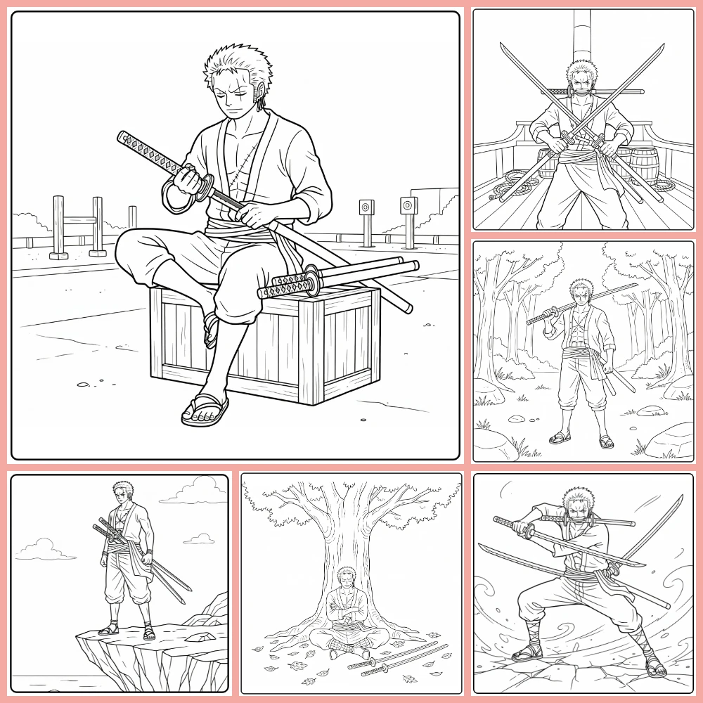 Gratis Zoro Kleurplaten Om Te Printen PDF Voor Alle