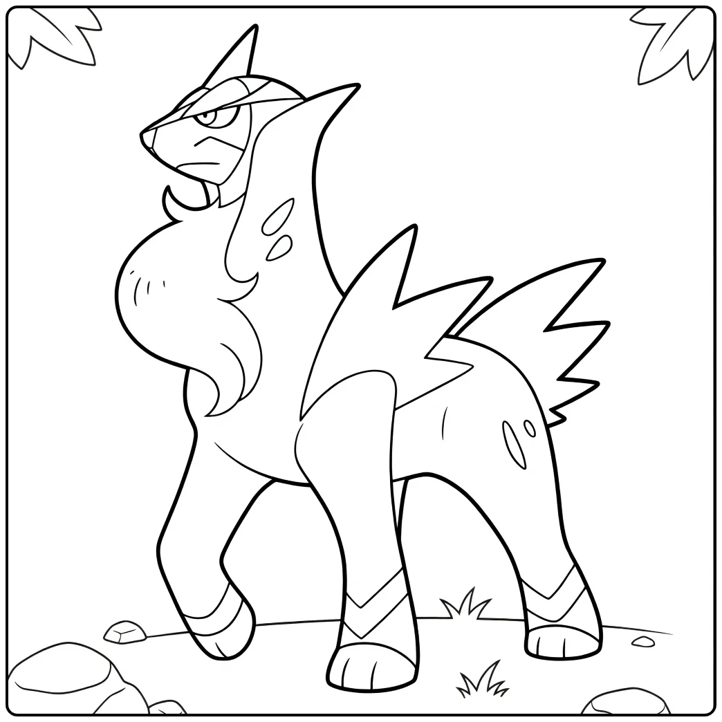 Pokemon Cobalion kleurplaat stoere legendarische Pokémon