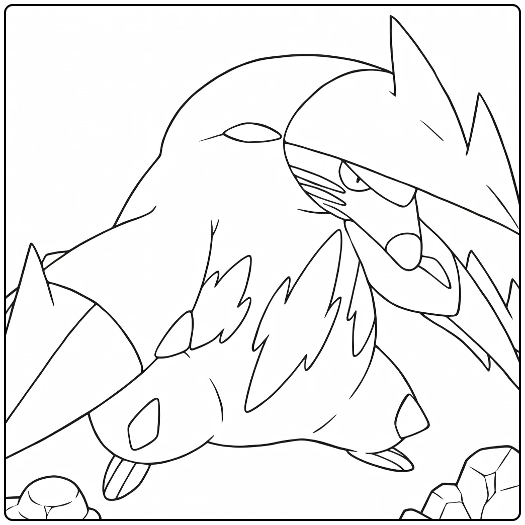 Pokemon Swoobat kleurplaat: psychic vleermuis in actie