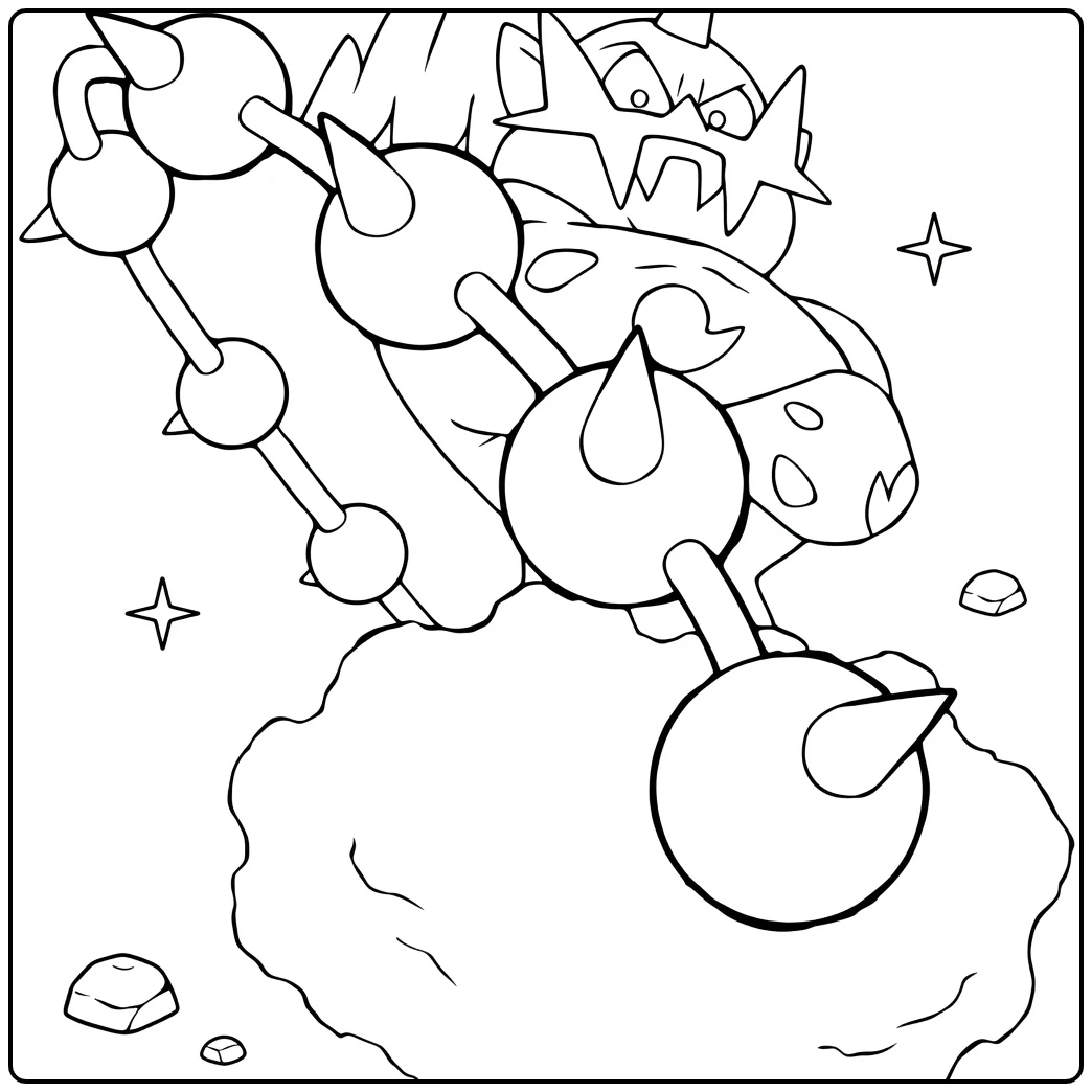 Pokemon Thundurus kleurplaat - stoere dondergod