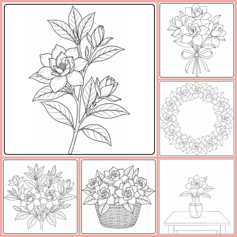 Gratis Gardenia Kleurplaten Om Te Printen PDF Voor Alle