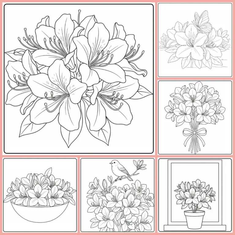 Gratis Azalea Kleurplaten Om Te Printen PDF Voor Alle