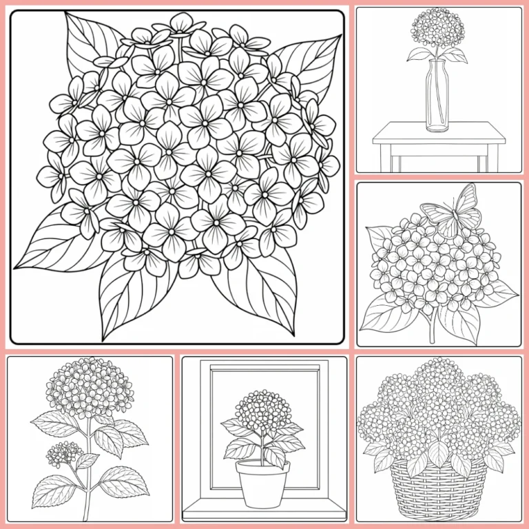Gratis Hortensia Kleurplaten Om Te Printen PDF Voor Alle