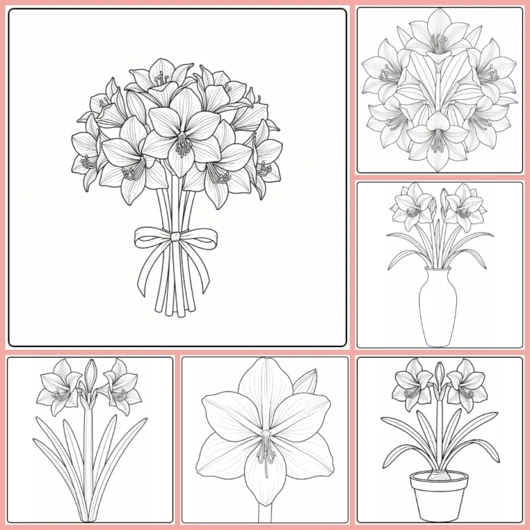 Gratis Amaryllis Kleurplaten Om Te Printen PDF Voor Alle