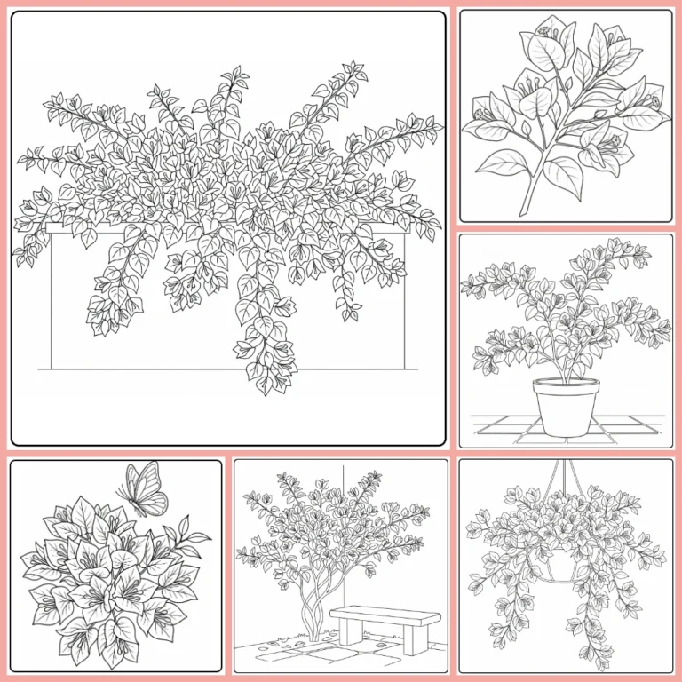 Gratis Bougainvillea Kleurplaten Om Te Printen PDF Voor Alle