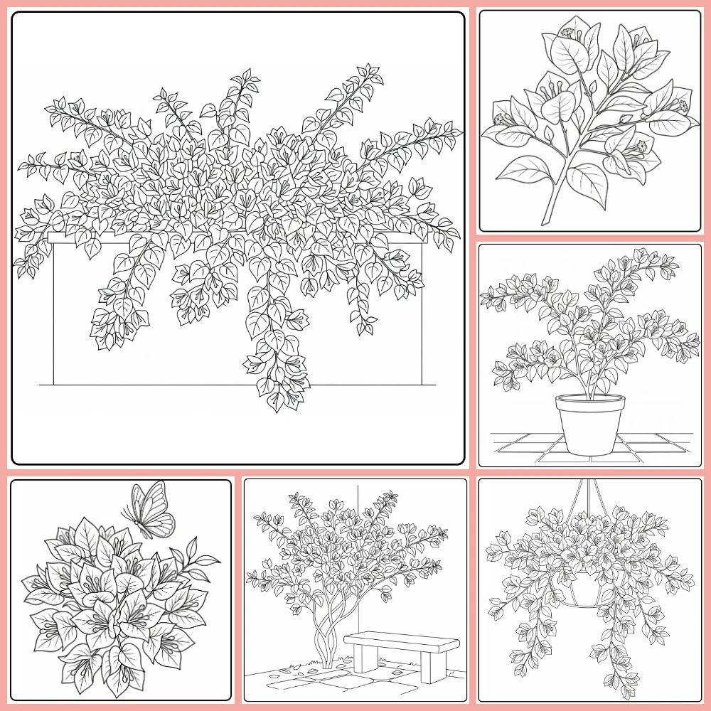 Gratis Bougainvillea Kleurplaten Om Te Printen PDF Voor Alle