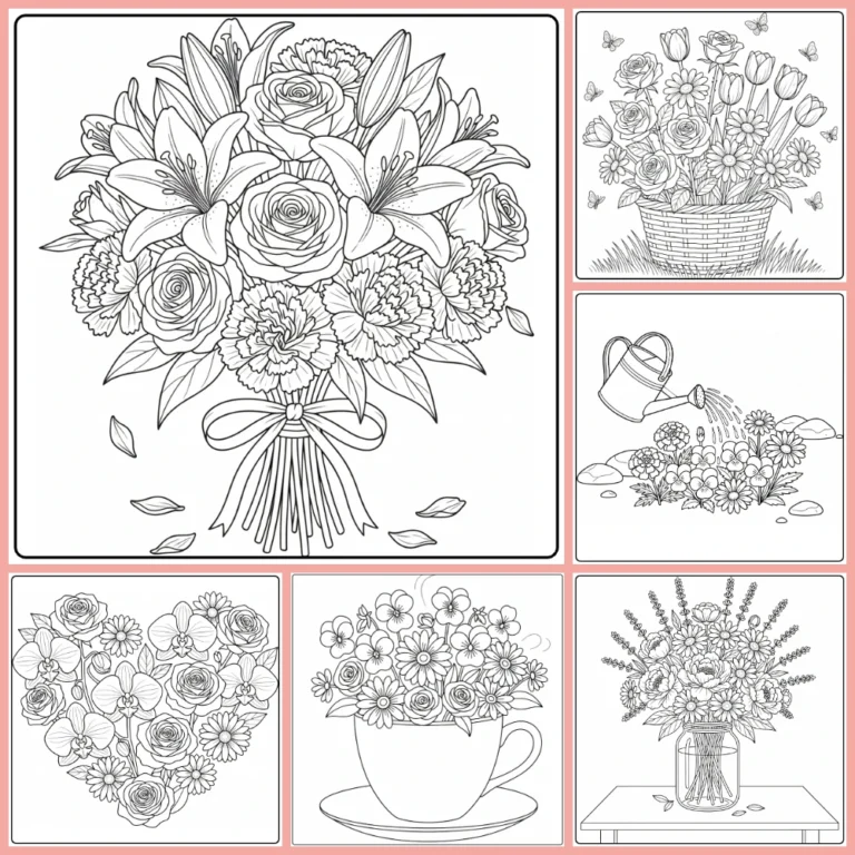 Gratis Bloemen Makkelijk Kleurplaten Om Te Printen PDF Voor Alle