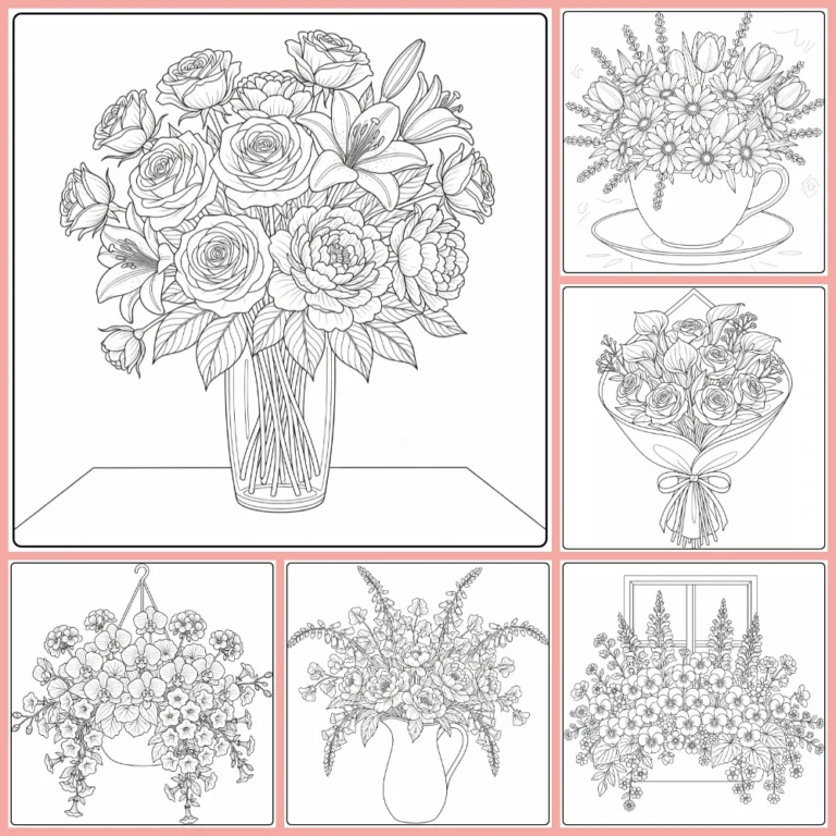 Gratis Bloemen Moeilijk Kleurplaten Om Te Printen PDF Voor Alle