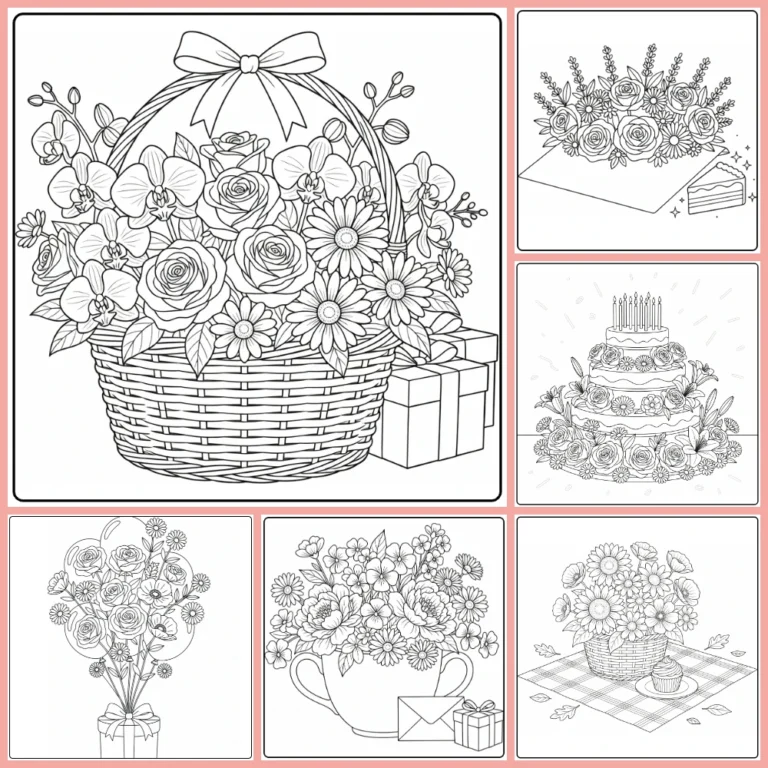 Gratis Bloemen Verjaardag Kleurplaten Om Te Printen PDF Voor Alle