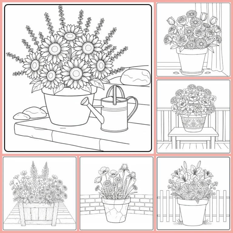 Gratis Bloempot Kleurplaten Om Te Printen PDF Voor Alle
